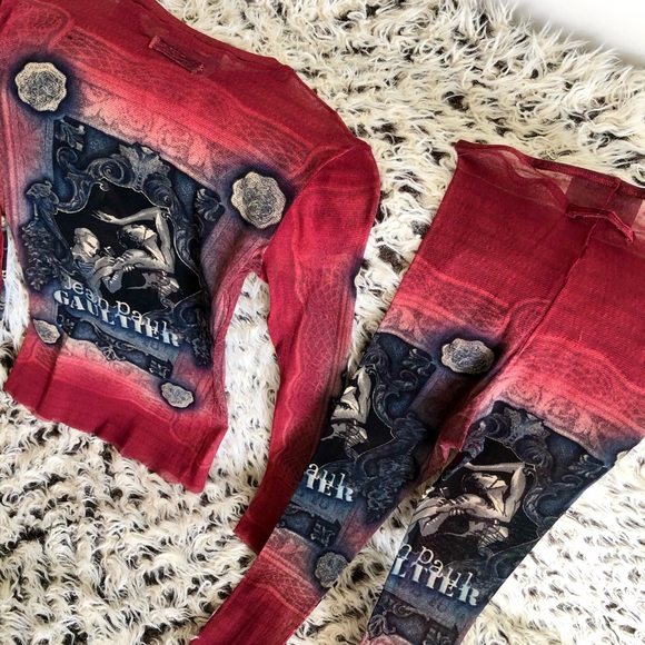 ‼️SOLD‼️Vtg JEAN PAUL GAULTIER ‘95 TOP PANTS SET - Picture 9 of 10